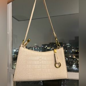 Retro Classic Shoulder Bag Purse Crossbody Vintage Crocodile Pattern -2 Straps